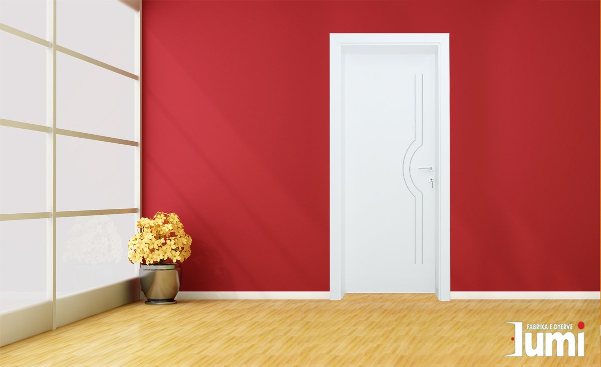 Derë për Dhoma – Model i Bardhë Modern